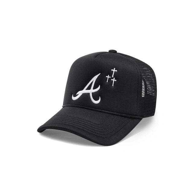 ATL Crosses Trucker Hat - Black - CVRTLA