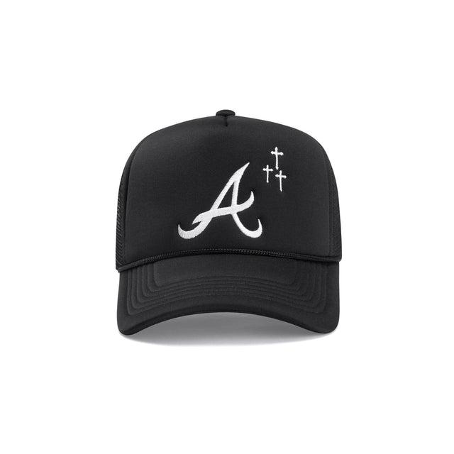 ATL Crosses Trucker Hat - Black - CVRTLA