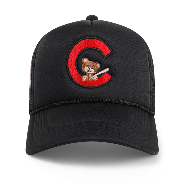 Chicago "Baby Cub" Trucker Hat - Black - CVRTLA Trucker Hat