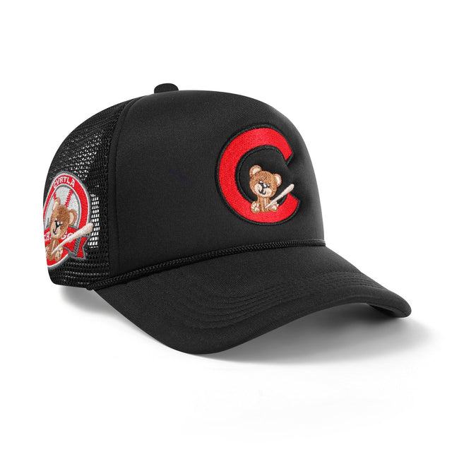Chicago "Baby Cub" Trucker Hat - Black - CVRTLA Trucker Hat