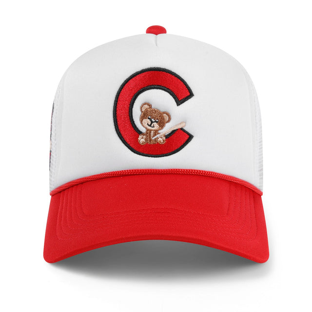 Chicago "Baby Cub" Trucker Hat - Fire Red - CVRTLA Trucker Hat