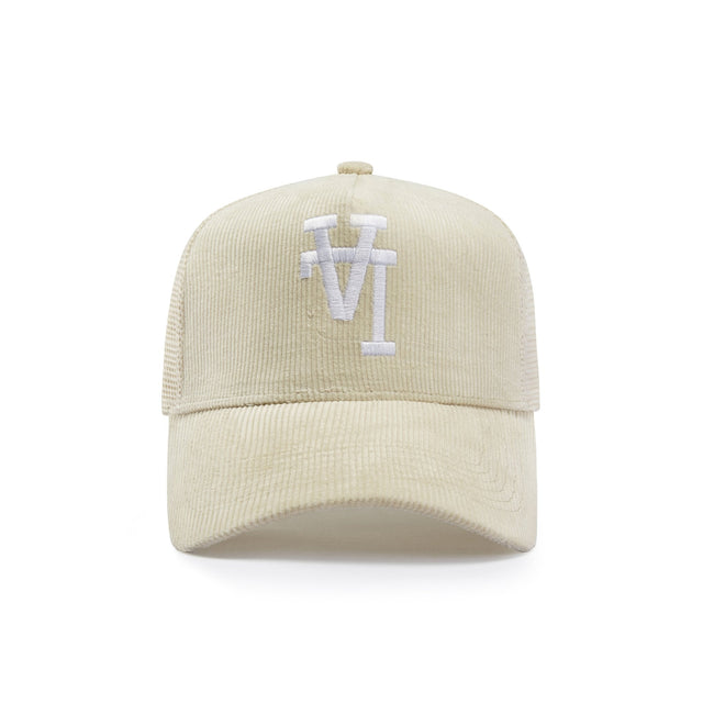 Corduroy LA Trucker Hat - Cream - CVRTLA Trucker Hat