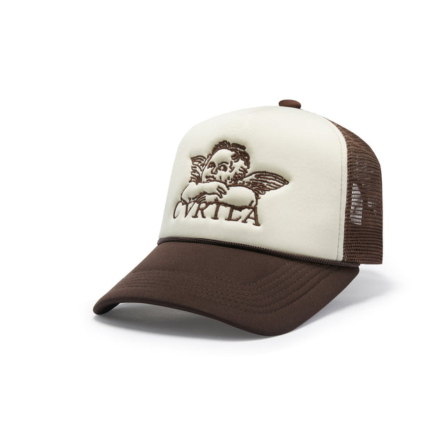 CVRTLA Signature Resting Angel Trucker Hat - Cream Soda - CVRTLA Trucker Hat