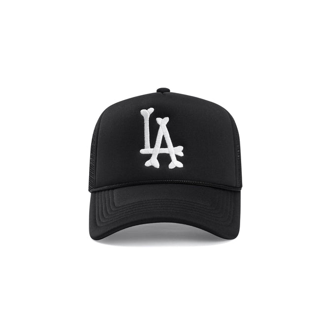 LA Bones Trucker Hat - Black - CVRTLA Trucker Hat