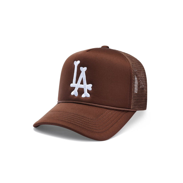 LA Bones Trucker Hat - Mocha - CVRTLA Trucker Hat