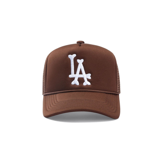 LA Bones Trucker Hat - Mocha - CVRTLA Trucker Hat