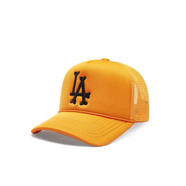 LA Bones Trucker Hat - Pumpkin Orange - CVRTLA Trucker Hat