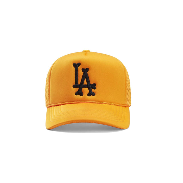 LA Bones Trucker Hat - Pumpkin Orange - CVRTLA Trucker Hat