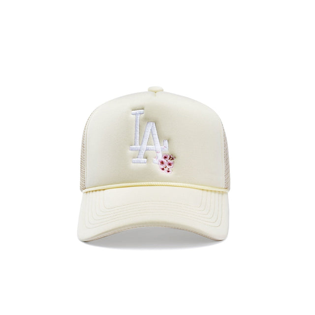 LA Cherry Blossoms Trucker Hat - Cream - CVRTLA Trucker Hat