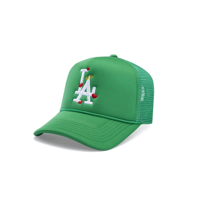 LA Hearts n' Halo Trucker Hat - Clover - CVRTLA Trucker Hat