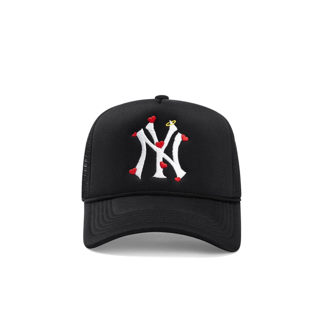 NY Hearts n' Halo Trucker Hat - Black - CVRTLA Trucker Hat
