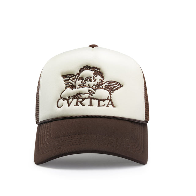 CVRTLA Signature Resting Angel Trucker Hat - Cream Soda - CVRTLA Trucker Hat