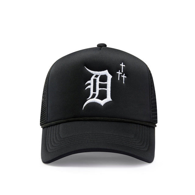 Detroit Crosses Trucker Hat - Black - CVRTLA Trucker Hat