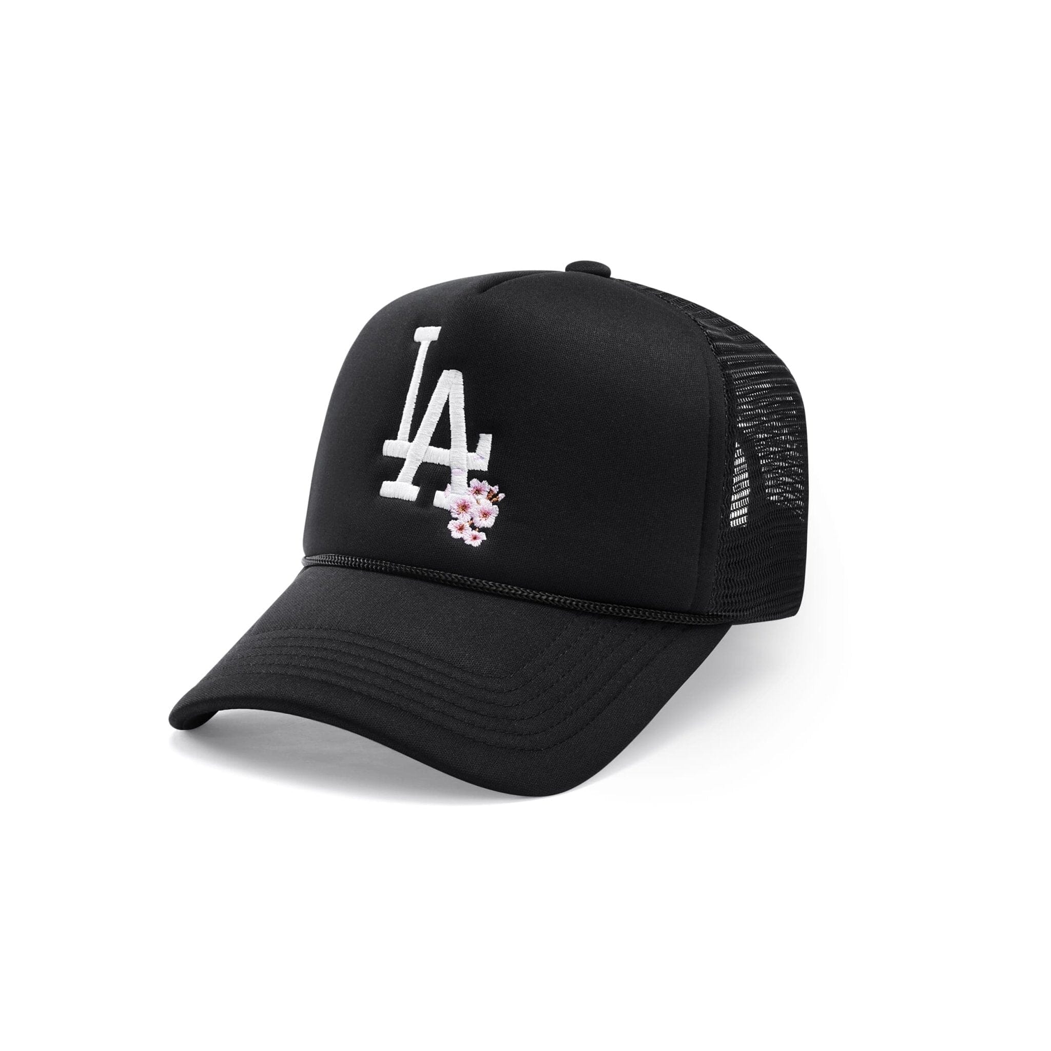 LA Cherry Blossoms Trucker Hat - Black