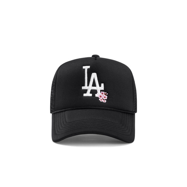 LA Cherry Blossoms Trucker Hat - Black - CVRTLA Trucker Hat