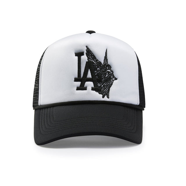 LA n' Angels Trucker Hat - 2 Tone Black n White - CVRTLA Trucker Hat