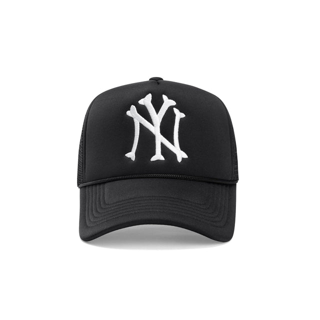 NY Bones Trucker Hat - Black - CVRTLA Trucker Hat