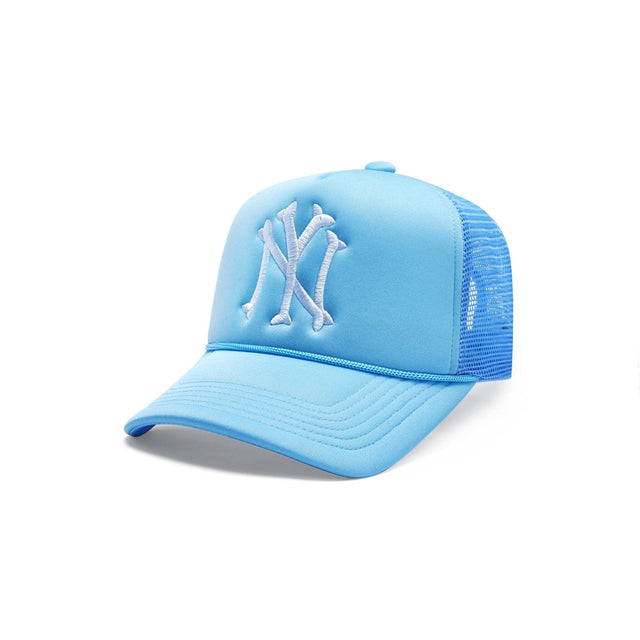 NY Bones Trucker Hat - Mykonos Blue - CVRTLA Trucker Hat