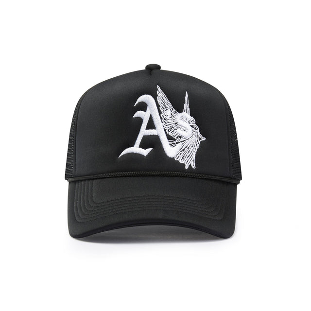 The A & Angels Trucker Hat - Black - CVRTLA Trucker Hat