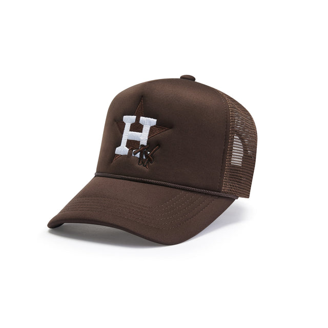 The HTX Trucker Hat - Coffee - CVRTLA Trucker Hat